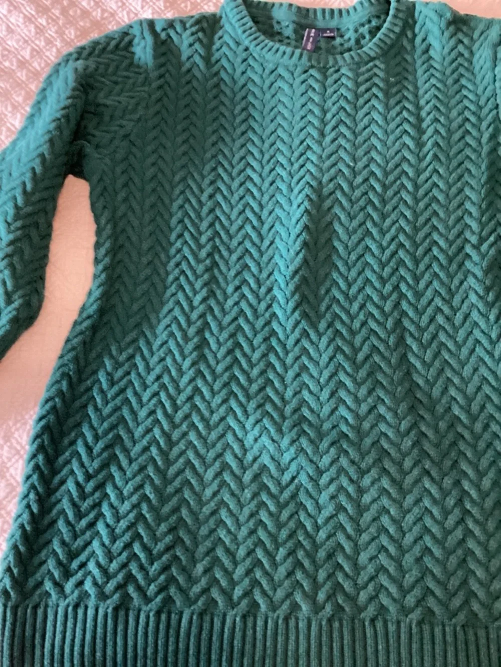 Janie and Jack boys size 16 green cable knit sweater